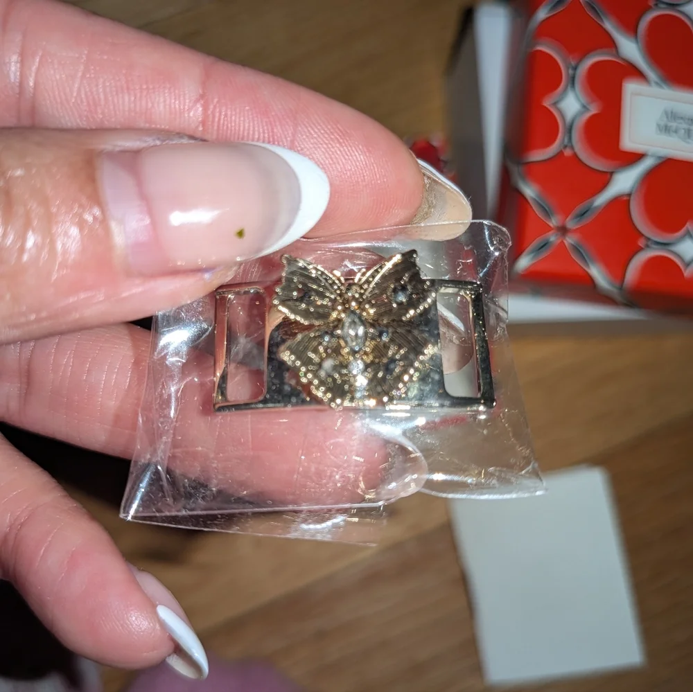 21. NEW ALEXANDER MCQUEEN BUTTERFLY SHOELACE PLATE - Picture 6 of 7